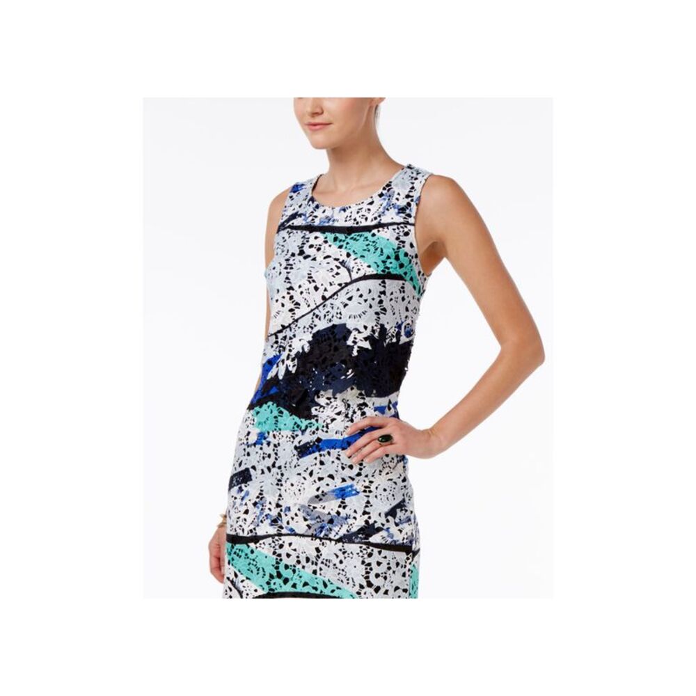 Bar III Printed Lace Top